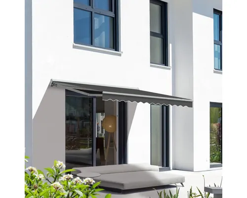 Eclipse Kassettenmarkise 3,95 x 3,00 Meter - Kassettenmarkise mit hochwertigem Dooya-Motor, UV-Schutzfaktor 50+, und wasserdichtem Tuch. Ideal für Terrassen und Balkone – pflegeleicht und einfach zu bedienen mit Funkfernbedienung.