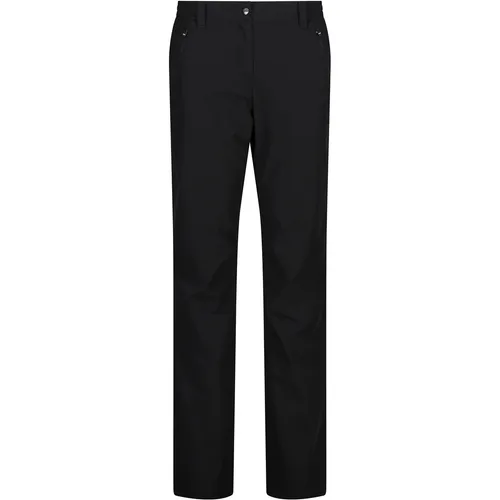 CMP Woman Long Pant nero (U901) - Damen Outdoor- und Wanderhose aus 4-Wege-Stretchmaterial für optimale Bewegungsfreiheit. Ideal für Freizeit und Outdoor-Aktivitäten mit feuchtigkeitsregulierender Dry Function-Technologie.