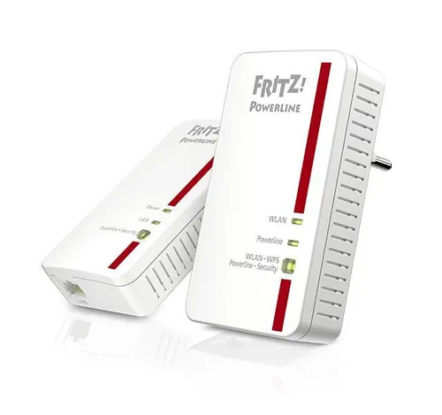 AVM FRITZ!Powerline 1240E 1000E WLAN Set - 1200 MBit/s PowerLAN-Adapter, ideal für Media-Streaming und NAS-Anbindungen, Plug and Play für einfache Installation