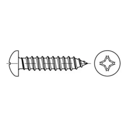 Reyher Blechschrauben DIN 7981 A 2 3,9 x 13 -C-H A 2 (100 Stück)