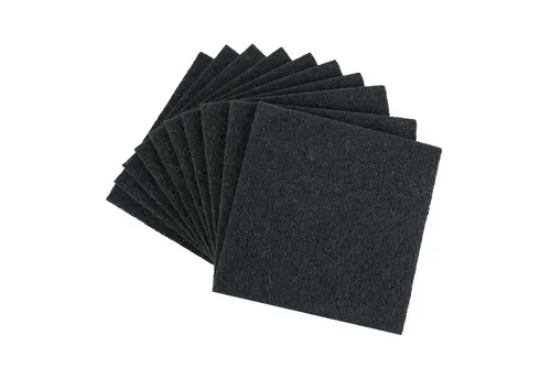 HMF Aktivkohlefilter Aktivkohlefilter für Komposteimer und Katzenklo, 125 mm, Zubehör für HMF Biomülleimer 3780-3L, passend für Komposteimer mit Filtereinsatz, Schwarz