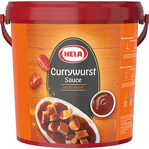 Hela Currywurst Sauce leicht pikante Würzsauce 10000ml - Sonstige, ideal für die Zubereitung von Currywurst mit leicht pikanter Note und hochwertiger Gewürzmischung für ein unverwechselbares Geschmackserlebnis.