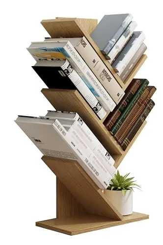 VCM Holz Aufbewahrung Stand Regal Bücherregal Nulis L Honig-Eiche - Standregal aus Holz mit 6 offenen Fächern, ideal für Bücher und Deko. Maße: H. 77 x B. 40 x T. 20 cm – ein stilvoller Blickfang für jedes Zuhause.