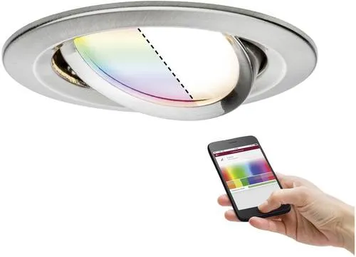 Paulmann 92964 LED-Einbauleuchte 5.2W - Farbwechselfunktion - Einbauleuchte mit RGBW Farbwechselfunktion für individuelles Wohnambiente. Zigbee 3.0 kompatibel für zentrale Steuerung von Beleuchtung und Smart Home Geräten.