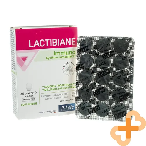 Pileje Lactibiane Immuno 30 Tabletten - Nahrungsergänzungsmittel zur Stärkung des Immunsystems, enthält probiotische Bakterien für eine gesunde Darmflora und ist ideal für die tägliche Anwendung.