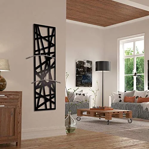 Wandgarderobe Design Stripes, 140x40x2 cm - Szagato - Exklusive Garderobe aus Deutschland, kratzfest und stabil. Ideal als stilvolles Designelement für jeden Flur.