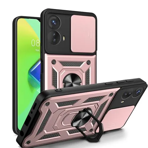 betterfon Handyhülle für Motorola Moto G73 | Stoßfest & Kratzfest | Mit Kameraschutz, Anti-Fingerabdruck & robustem Panzerschutz-Design | Rosegold