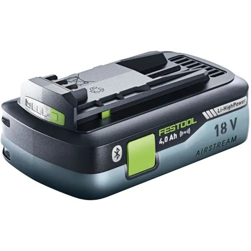 Festool BP 18 Li 4,0 HPC-ASI Akkupack 18 V - Akkuschrauber Zubehör mit Bluetooth und Airstream-Technologie für optimale Leistung und längere Laufzeiten.