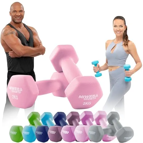 Miweba Sports Neopren Hantelset NKH100 | 𝐏𝐫𝐨𝐟𝐢 Hantel in pink von Miweba Sports