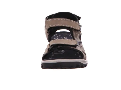 Ecco Sportliche Herren Sandalen mit Klettverschluss - Robuste Trekking-Sandale in Braun, ideal für Outdoor-Aktivitäten. Mit hochwertigem Nubukleder und rutschfester Gummi-Laufsohle für sicheren Halt auf unebenem Gelände.