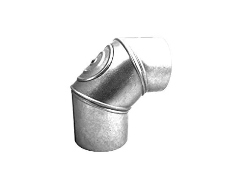 Rauchrohr Bogen drehbar mit Tür FAL 130, ø 0,6mm von Unbekannt