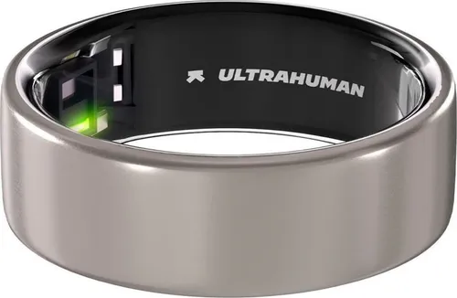 Ultrahuman AIR Smart Ring, Raw Titanium - Pulsuhren & Tracker: Intelligenter Ring zur umfassenden Gesundheitsüberwachung mit Schlaf- und Erholungsdaten, leichtem Titan-Design und bis zu 6 Tagen Akkulaufzeit.