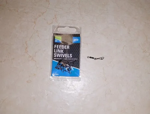 Preston Feeder Link Swivels P0220020 Wirbel Angelwirbel Swivel
