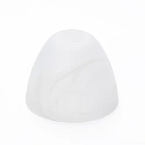 ORION LIGHTSTYLE Glas Lampenschirm Lampenglas Ersatzglas für Fassung E14 Lochmaß ø 30mm Kegelform, Rauch Optik, Alabaster Weiß