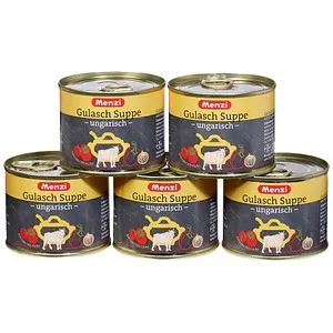 Menzi ungarische Gulasch Suppe Eintopf 5x 200,0 ml