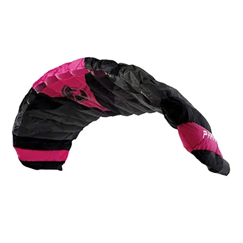 Wolkenstürmer Paraflex Quad 5.0 (pink) - Vierleiner Lenkmatte für Mountainboard und Buggy, kraftvoller Action Kite mit reißfesten Dyneemaleinen und sofort einsatzbereit