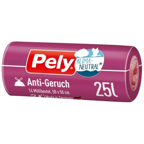 Pely Klimaneutral Anti Geruch praktisch mit Zugband 25 Liter 14 Stück