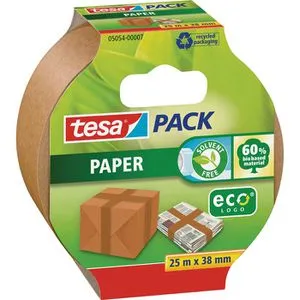 Tesa Packband 4313, ecoLogo Papier, braun, 38mm x 25m