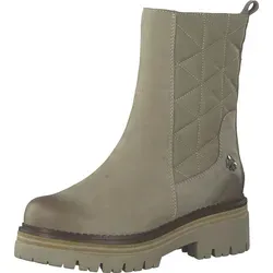 Marco Tozzi Damen 2-2-86402-29 Mode Stiefel, Taupe Comb - Wanderschuhe mit hochwertigem Materialmix aus Leder und Textil, ideal für stilvolle Outdoor-Aktivitäten und komfortable Spaziergänge.