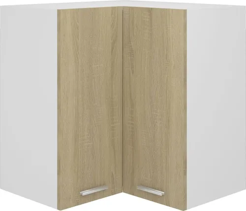 The Living Store Eckhängeschrank Sonoma-Eiche 57x57x60 cm