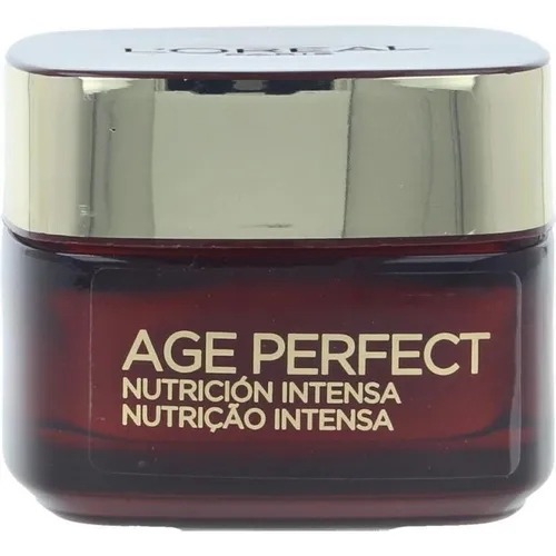 L'oréal Paris Age Perfect Nutricion Intensa Crema Día 50 Ml - Tagescreme für reife Haut, spendet intensive Feuchtigkeit und unterstützt die Hautregeneration für ein strahlendes Aussehen. Ideal für Frauen ab 60 Jahren.