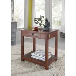 Sofatisch OXFORD Beistelltisch aus Massivholz in braun von Massivholzmöbel24