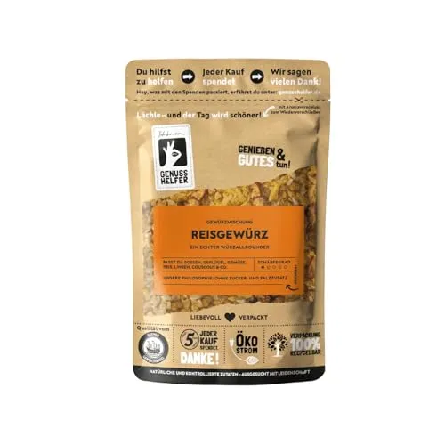 Bremer Gewürzhandel Reisgewürz, fein geschrotet, vielfältige Würze zum Kochen, für Gemüse und Fleischgerichte 10 x 100g