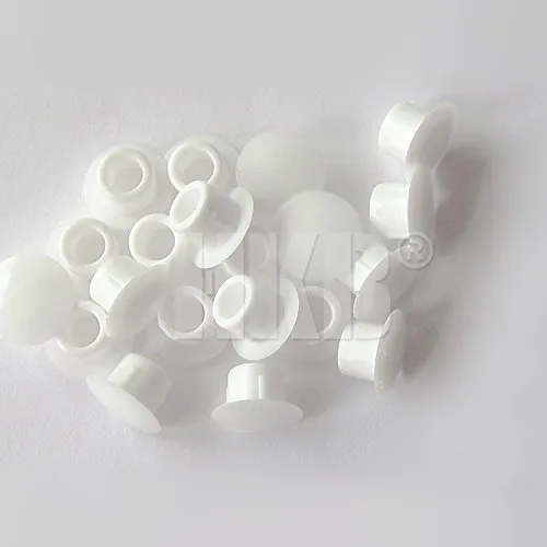 HKB ® 20 Stück Abdeckkappen zum Eindrücken, Ø 6mm, Kunststoff weiß, Hersteller Metafranc, Artikelnr. 0360286