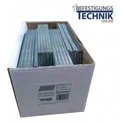 Stauchkopfnägel 64mm NK 20° für Akku-Nagler - Tacker-Zubehör, passend für zahlreiche Akku-Nagler-Modelle, Lieferumfang: 2000 Stück für effektives Arbeiten ohne Unterbrechungen.
