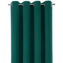 Beautex Verdunkelungsvorhang Verdunkelungsgardine Ösen Vorhang blickdicht abdunkelnd (1 St), Ösen, verdunkelnd grün 140 cm x 175 cm