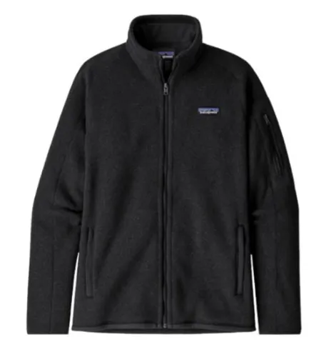 Patagonia Damen W's Better Sweater Jkt Sweatshirt, Schwarz, M EU - Wanderjacke aus recyceltem Polyester, hält kühl und bietet zusätzlichen Komfort für Outdoor-Aktivitäten.