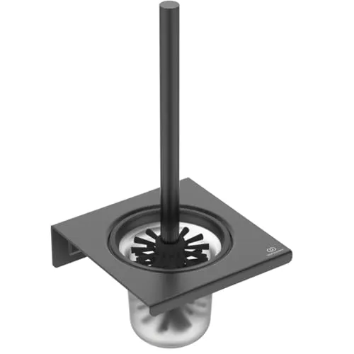 Ideal Standard BD593XG Alu+ WC-Bürstengarnitur - Elegante WC-Bürstengarnitur zur Wandmontage aus 84 % recyceltem Aluminium, mit verdeckter Befestigung für eine saubere Optik und einfache Installation.