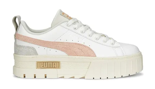 Puma Mayze Classic Wmns 389861-02, Sneaker für Damen, Weiß, Größe: 40 - Stylischer Damen Sneaker von Puma mit geschichteter Sohle und vorgealtertem Look – ideal für trendbewusste Fashionistas und den Alltag.