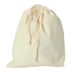 Bartl Baumwollbeutel mit Kordelzug - ca. 300 x 250 mm - lang - hell 245485