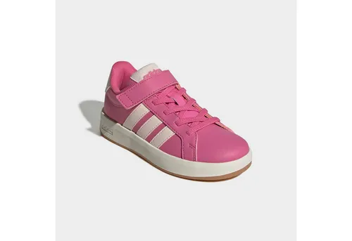 ADIDAS Kinder Freizeitschuhe GRAND COURT 3.0 – Trendiger Komfort - Kultiger Freizeitschuh mit elastischen Schnürsenkeln für einfaches An- und Ausziehen. Flexibler Vorfuß und abriebfeste Gummi-Cupsohle sorgen für Komfort und Langlebigkeit. Ideal für Schule und Spiel!