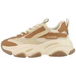 Steve Madden Possession-E Sneakers Laag - Cashew - Maat 39 - Trendige Damen-Sneaker in Cashew mit klobiger Sohle für optimalen Komfort. Ideal für den täglichen Einsatz und vielseitig kombinierbar – perfekt für jeden Look!