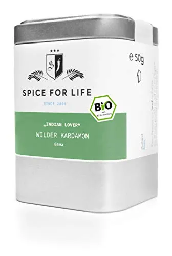 Spice for Life Wilder Kardamom - Indian Lover (ganz), Bio 50g