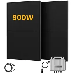 800W Balkonkraftwerk Set mit EcoFlow Wechselrichter und Jasolar Bifazialen Solarmodulen - Balkonkraftwerke mit 880W Leistung, effiziente Nutzung von Sonnenlicht durch bifaziales Design für bis zu 30% höhere Effizienz. Ideal für nachhaltige Energieversorgung.