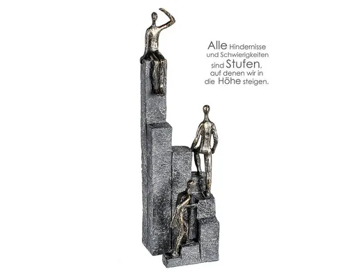 GILDE Dekoobjekt Skulptur OUT UP Climbing mit 3 Figuren von GILDE
