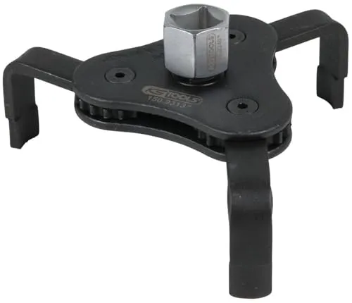 KS Tools 150.9313 Ölfilter-Spannschlüssel Ø63-102mm - Autoteile, stufenlos verstellbar für verschiedene Ölfiltergrößen, ideal für den Ein- und Ausbau von Filtern, auch in schwer erreichbaren Bereichen einsetzbar.