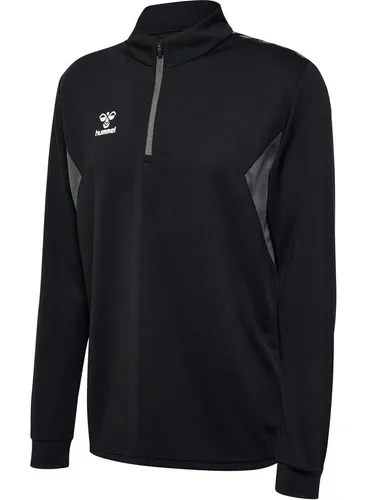 hummel Sweatshirt hmlAUTHENTIC HALF ZIP SWEAT - Sweatshirt aus 100 % recyceltem Polyester mit ½ Frontreißverschluss und innovativem BeeCool Feuchtigkeitsmanagement für optimalen Tragekomfort.
