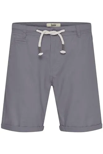 Blend Lias Herren Leinenshorts Kurze Leinenhose Bermuda Regular Fit, Größe:L, Farbe:Granite (70147)