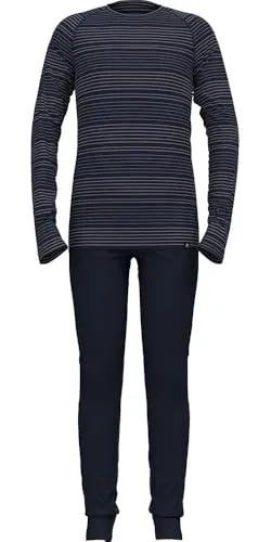 Odlo Thermounterwäsche Kinder Active Warm I Winterleggings und langarm Thermoshirt Mädchen Jungen I Warmes Skiunterwäsche Set