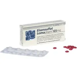 Eisensulfat Lomapharm 65 mg überzogene Tab. 20 St