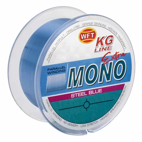 WFT KG Mono Extra steel blue monofile Angelschnur 0,30mm 0,02€/1m