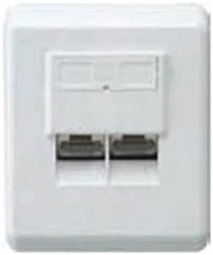 Schwaiger Netzwerk Aufputz-Anschlussdose - Praktische Anschlussdose für einfache Netzwerkverbindungen, ideal für Büros und Home-Office in der Kategorie Netzwerktechnik.