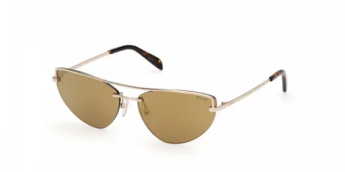 EMILIO PUCCI Sonnenbrille EP0226 5932G - Elegante Damen Sonnenbrille im Katzenaugen-Stil mit verspiegelten Gläsern. Ideal für stilvolle Auftritte an sonnigen Tagen. 100% UVA & UVB Schutz garantiert.