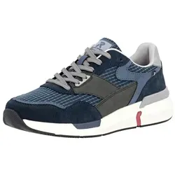 Sneaker RIEKER SPORT für Herren, Gr. 42, blau - Sportlicher Sneaker aus Velours- und Nubukleder mit Soft-Einlage für optimalen Tragekomfort. Ideal für Freizeit und Alltag.