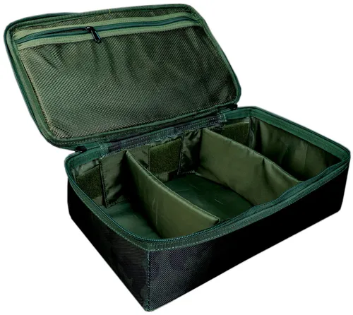 RidgeMonkey Ruggage Standard Accessory Case 330 - Aufbewahrungstasche - Aufbewahrungstasche für Karpfenangeln, mit gepolsterten Wänden und praktischen Netzinnentaschen für optimalen Schutz und Organisation Ihres Angelzubehörs.