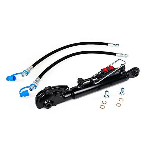 Hydraulische Oberlenker Kat. 1 + 1 Fanghaken 575→855mm Hub 280 Sperrblockschläuche 19,2